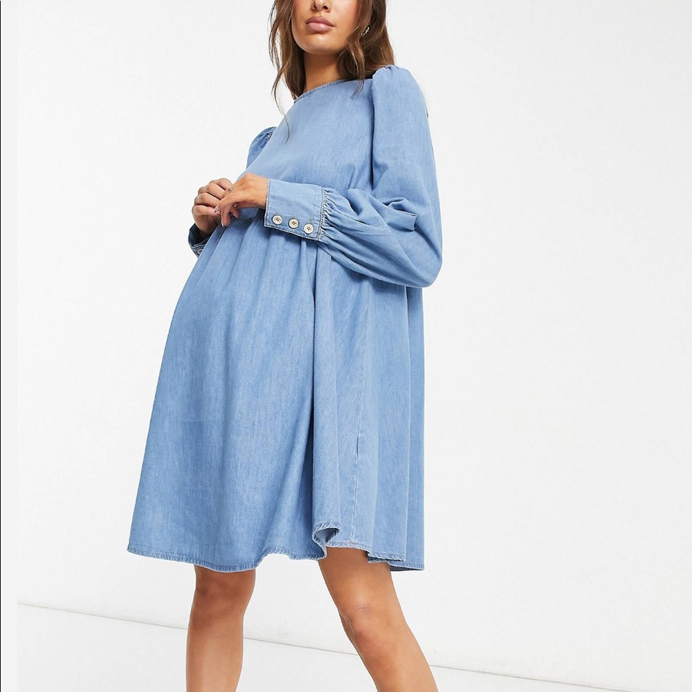 ASOS Maternity Denim Smock Dress